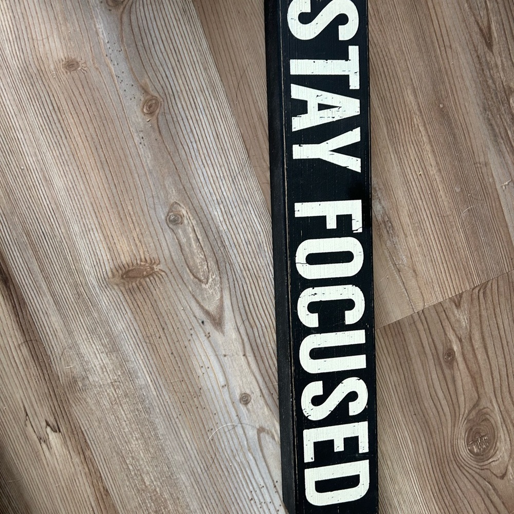 Black and White Motivational Wall Sign